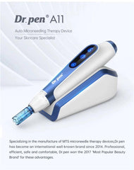 Dr. Pen A11 Profesjonalny Dermapen do mikronakłuwania, ładowanie USB, z wymiennymi kartridżami