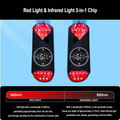 LED-FeetRepair P23 – Buty do terapii światłem czerwonym i podczerwonym, 200 diod LED, ulga w bólu stóp, poprawa krążenia krwi i regeneracji