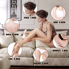 Depilacja Laserowa IPL, Permanentny do Użytku Domowego, Bezbolesne Chłodzenie Lodem dla Całego Ciała, 999999 Błysków, 5 Poziomów, Certyfikat FDA