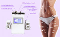 6w1 40K RF Ultradzwiękowa Kawitacja Vacuum, Masażer do Liposukcji i Wyszczuplania, RF do Twarzy, Wielofunkcyjne Głowice i Podkładki, Do SPA i Domu, Wtyczka EU