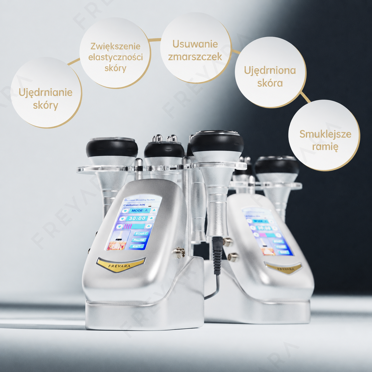 40K 4w1 RF Ultradzwiękowa Kawitacja Vacuum, Urządzenie do Liposukcji i Wyszczuplania, Twarz, Ramiona, Talię, Brzuch, Nogi