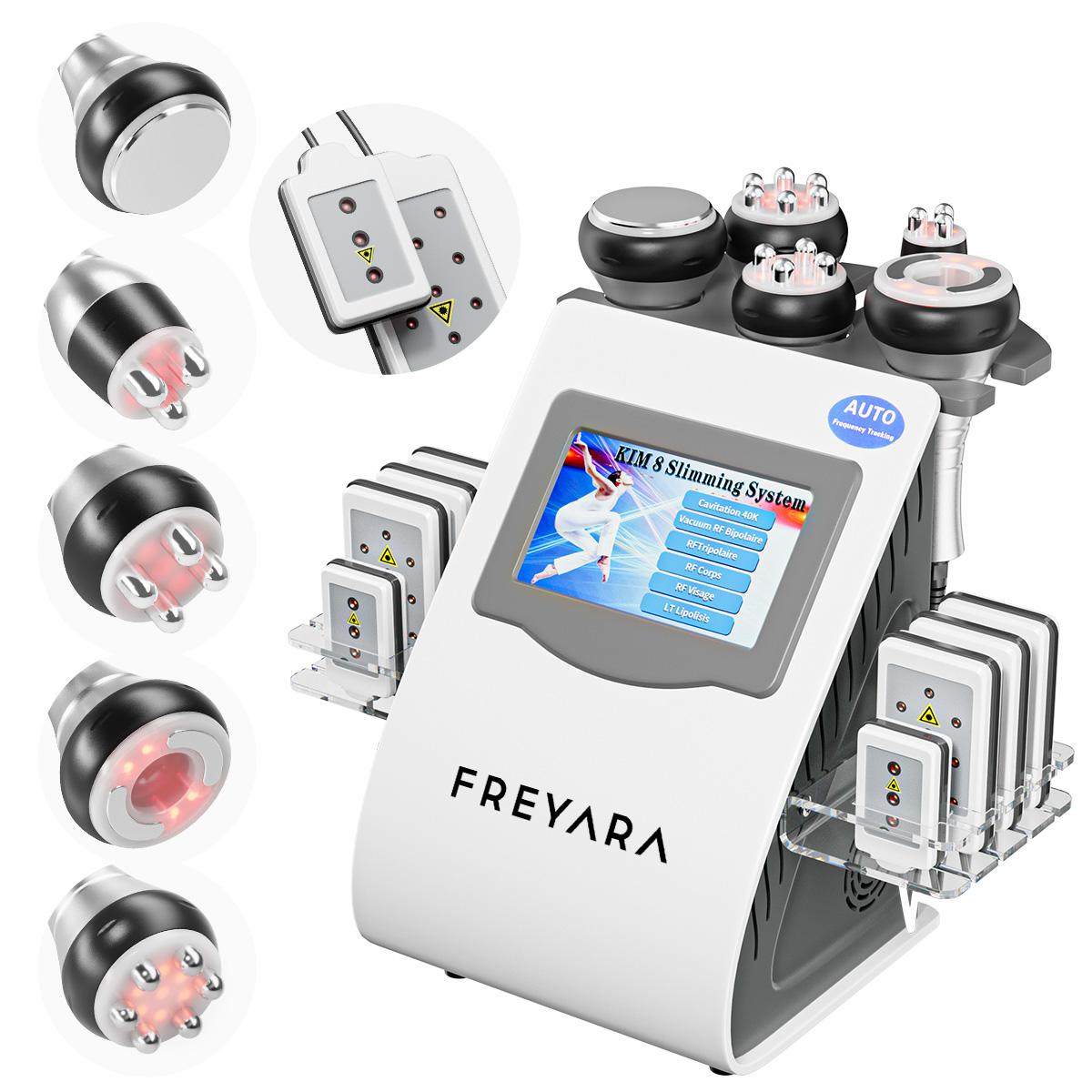 6w1 40K RF Ultradzwiękowa Kawitacja Vacuum, Masażer do Liposukcji i Wyszczuplania, RF do Twarzy, Wielofunkcyjne Głowice i Podkładki, Do SPA i Domu, Wtyczka EU