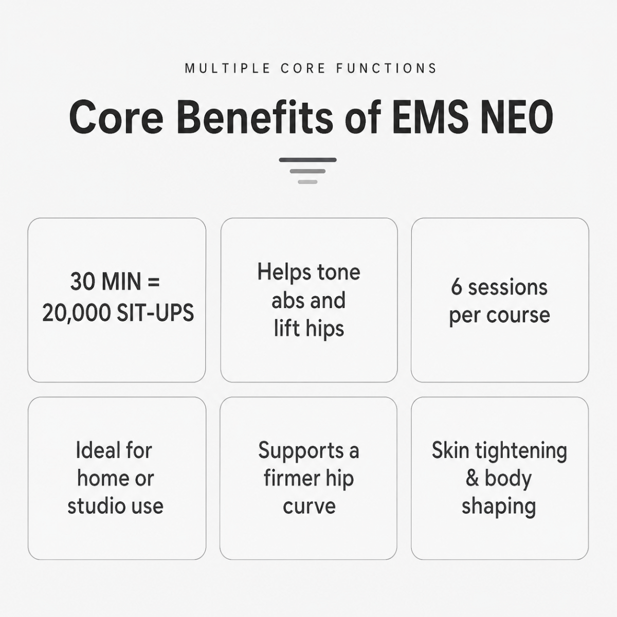EMS NEO – profesjonalne urządzenie do modelowania sylwetki RF i EMS z dwoma uchwytami do brzucha, talii, ramion i nóg – budowa mięśni i redukcja tkanki tłuszczowej do użytku domowego i w studio