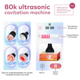 4w1 80K Radiofrekwencyjna próżniowa ultradźwiękowa maszyna do kawitacji, urządzenie do modelowania i wyszczuplania ciała na twarz, ramiona, talię, brzuch, nogi