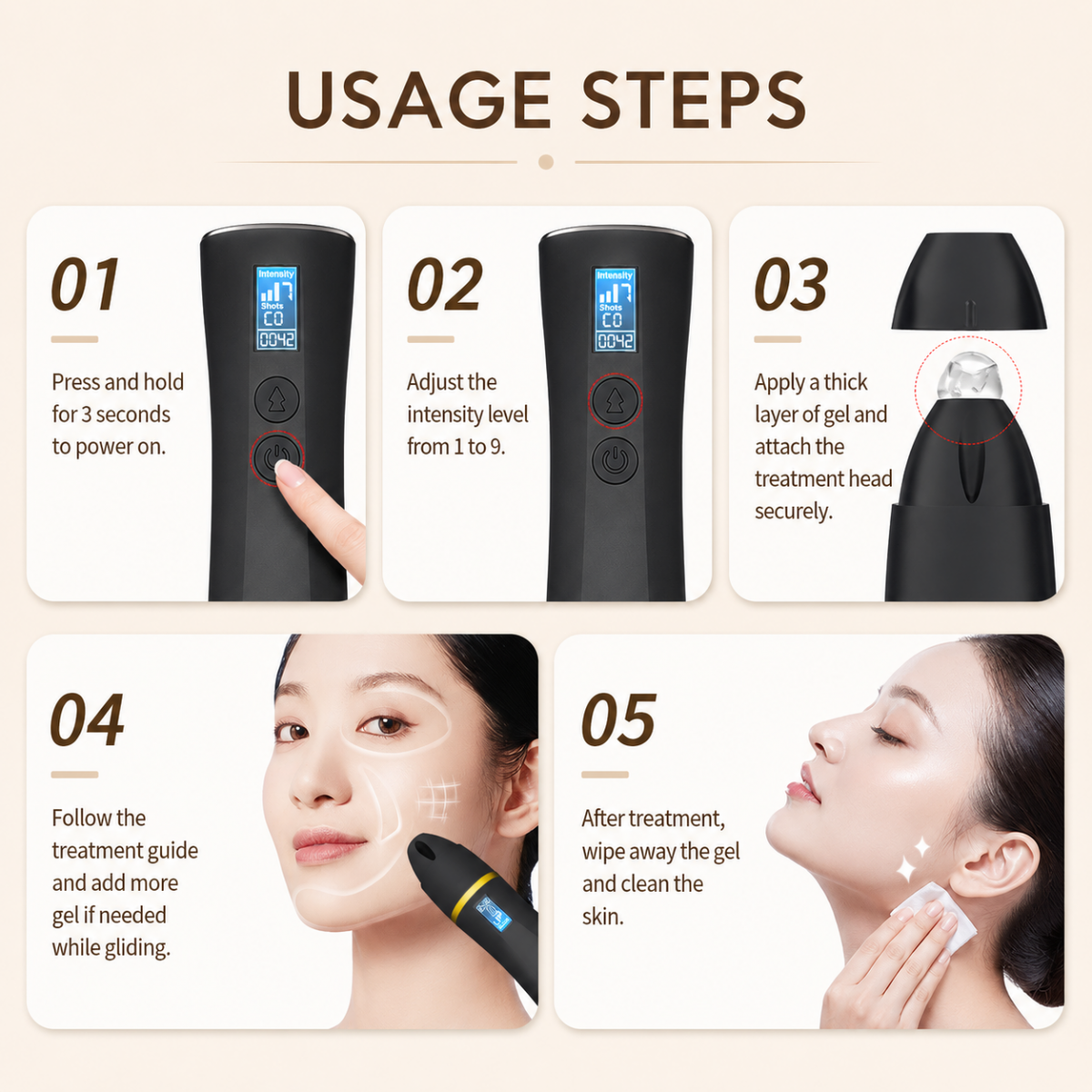 HIFU – FacialDefy 2.0 Pro, Profesjonalne przenośne urządzenie HIFU do liftingu twarzy i ujędrniania skóry z mikroogniskowaną technologią ultradźwiękową