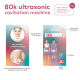 80k RF Ultradźwiękowy Próżniowy System Kawitacji 6w1, do Spalania Tłuszczu, Modelowania i Wyszczuplania Ciała, z Elektrodami EMS