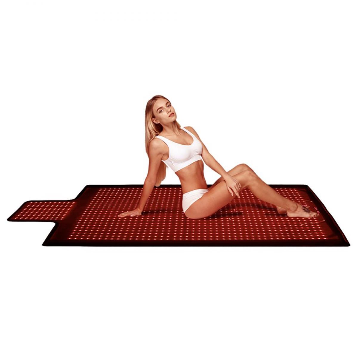 Śpiwór do terapii światłem czerwonym 200 × 240 cm, 2184 diody LED 660 nm + 850 nm światło podczerwone do ciała – wspomaganie redukcji tkanki tłuszczowej, łagodzenie bólu i poprawa jakości snu