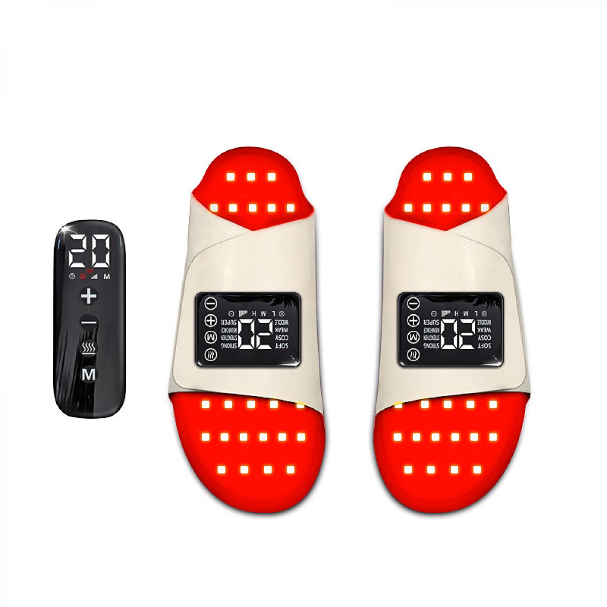 LED-FeetRepair P13 – Buty do terapii światłem czerwonym i podczerwonym, 172 diody LED, ulga w bólu stóp, poprawa krążenia krwi i regeneracji