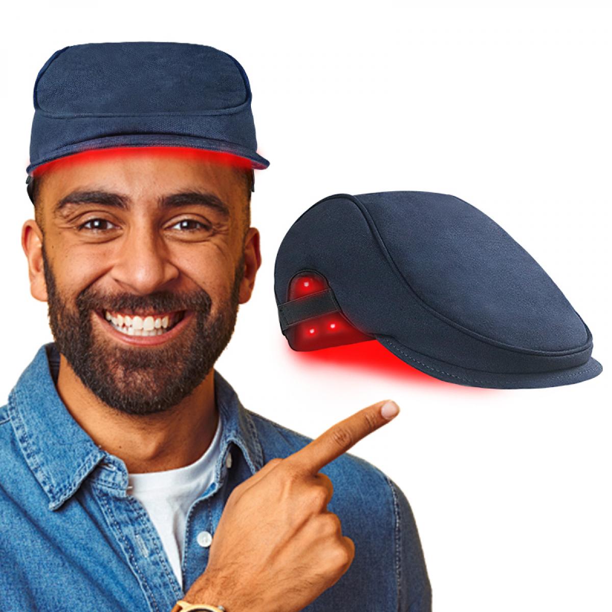 FREYARA bezprzewodowa czapka do terapii światłem LED (84 diody LED), wspomaga zdrowszy wzrost włosów, bateria 1800 mAh, ładowalna i przenośna