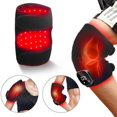 Bezprzewodowa terapia światłem czerwonym LED na kolano – 56 diod LED, bateria 3000 mAh, ulga w bólu stawów, artretyzmie i urazach sportowych