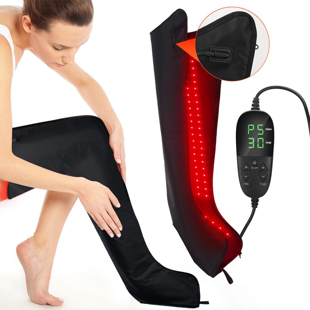 Buty do terapii światłem czerwonym i podczerwonym klasy medycznej, pełne pokrycie nóg i stóp, 528 diod LED