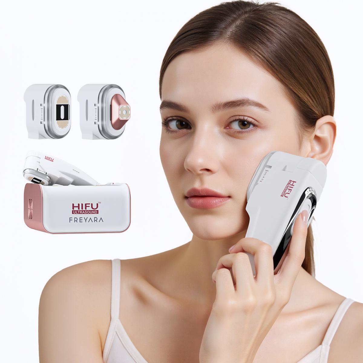 FREYARA HIFU - FacialDefy 3.0, Profesjonalne urządzenie HIFU RF z ultradźwiękami do liftingu twarzy, przeciwstarzeniowe i redukujące zmarszczki