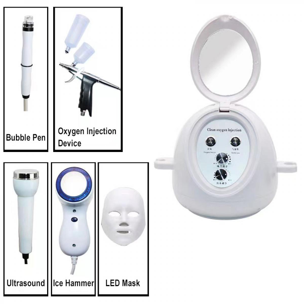 HOBA – FacialClean 5w1 Urządzenie Hydrafacial z technologią mikropęcherzyków, Oczyszczanie porów, Usuwanie zaskórników i Infuzja serum, Profesjonalne efekty Spa w domu