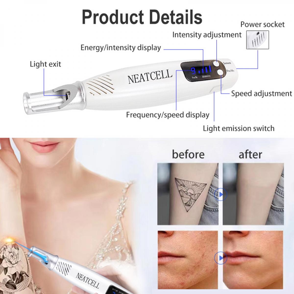 LASER FacialPure Lite, niebieski piórko laserowe pikosekundowe do usuwania przebarwień, odnowy skóry i redukcji melaniny
