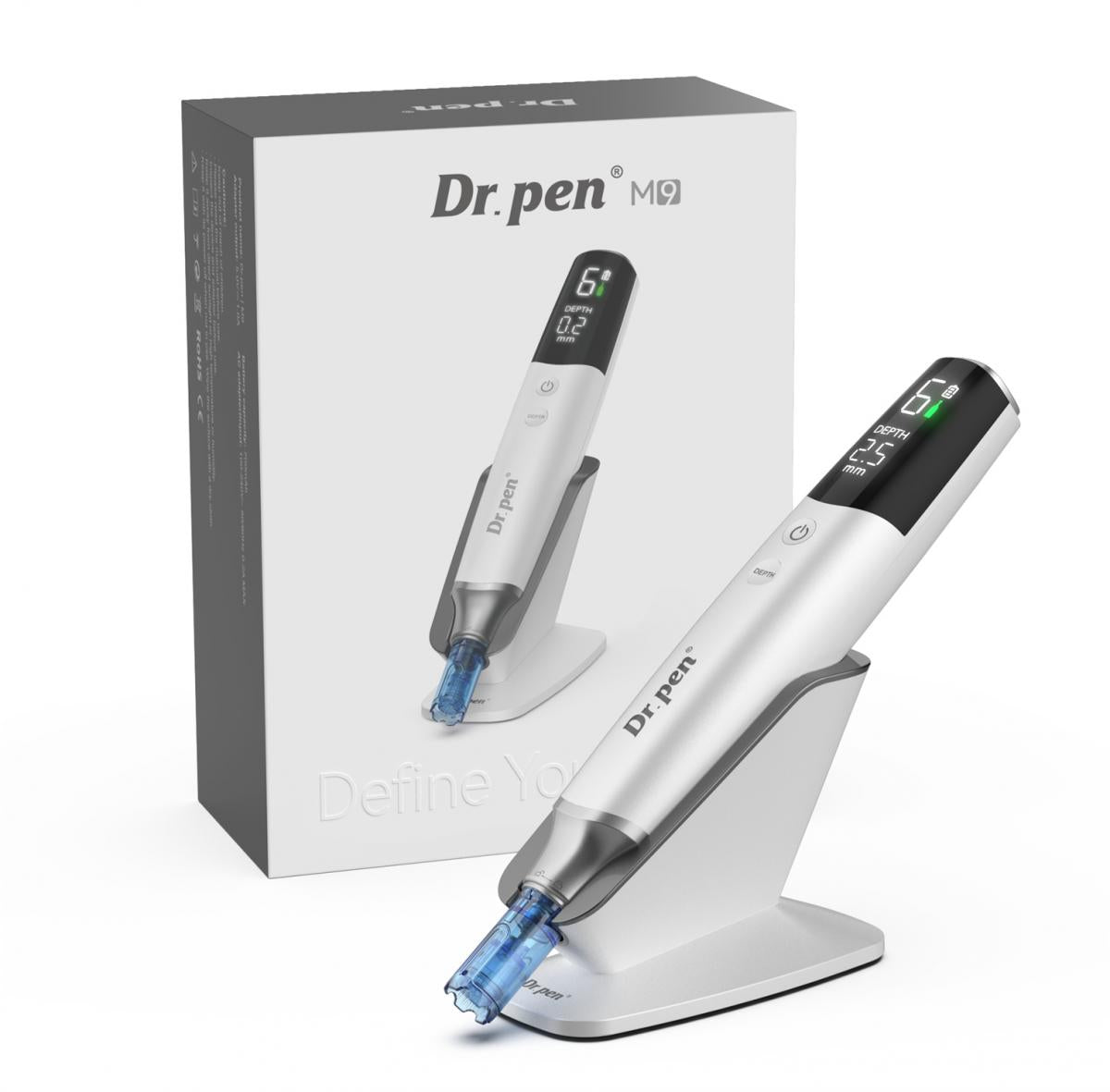 Dr. Pen M9 Profesjonalny Dermapen do mikronakłuwania, inteligentna automatyczna regulacja, z 10 kartridżami z igłami