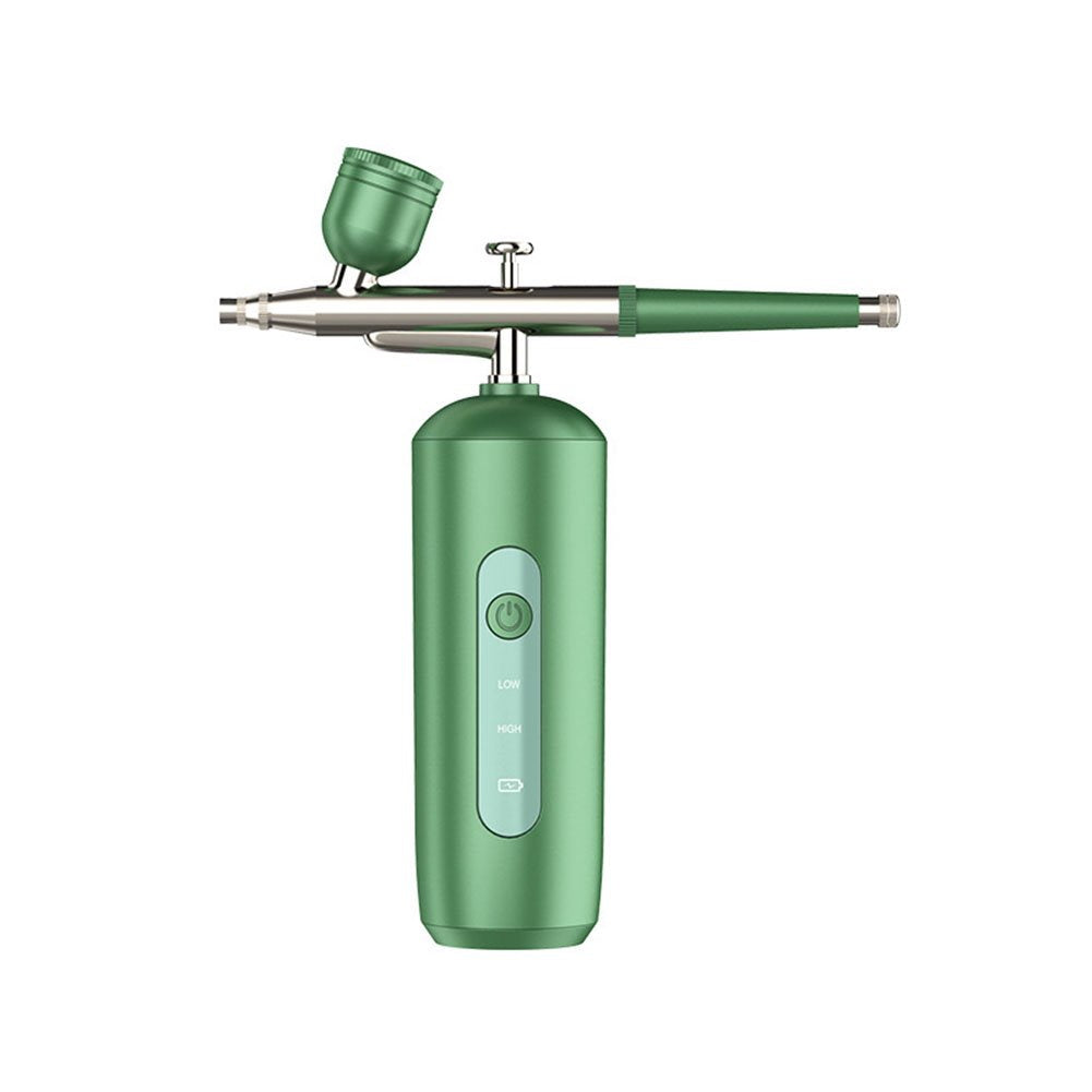 Aerograf do Twarzy z Tlenem, Parownik z Tonerem Nano, Rozpylacz 0.3mm, Akumulator USB