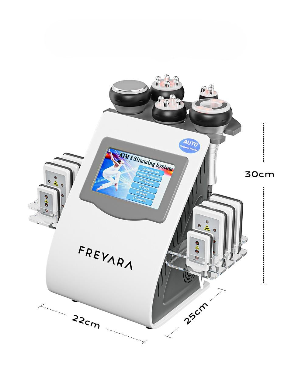 6w1 40K RF Ultradzwiękowa Kawitacja Vacuum, Masażer do Liposukcji i Wyszczuplania, RF do Twarzy, Wielofunkcyjne Głowice i Podkładki, Do SPA i Domu, Wtyczka EU