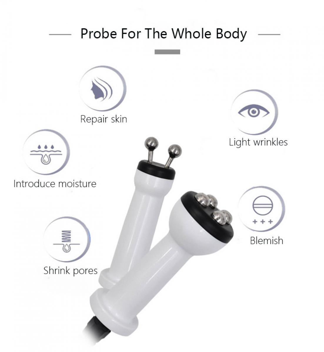 8w1 Urządzenie do Hydradermabrazji i Oksybrazji Twarzy, RF Bio-Lifting, Głębokie Oczyszczanie z Wydajną Pompą do Salonów SPA